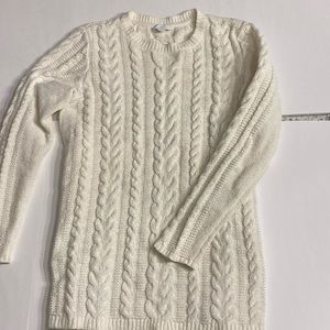 JJill xs cream tunic sweater